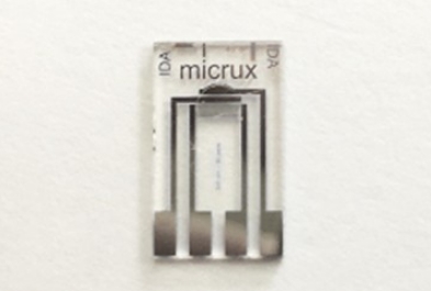 薄膜鉑叉指狀陣列微電極 (10/10 µm) ED-IDA1-Pt
