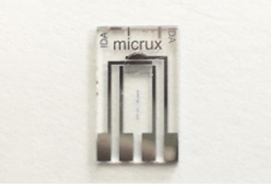 薄膜鉑叉指狀陣列微電極 (5/5 µm) ED-IDA6-Pt